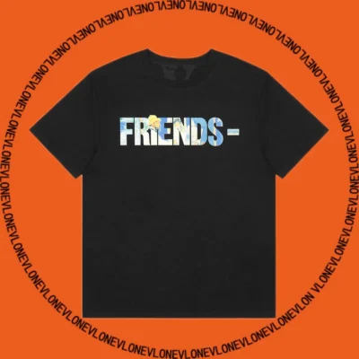 29990_1 Friends Monet Oil Painting Tee Black