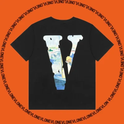 29990_2 Friends Monet Oil Painting Tee Black