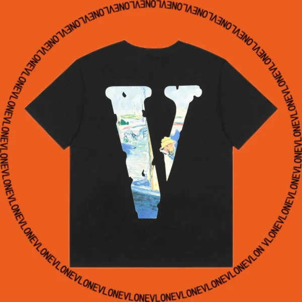 29990_2 Friends Monet Oil Painting Tee Black