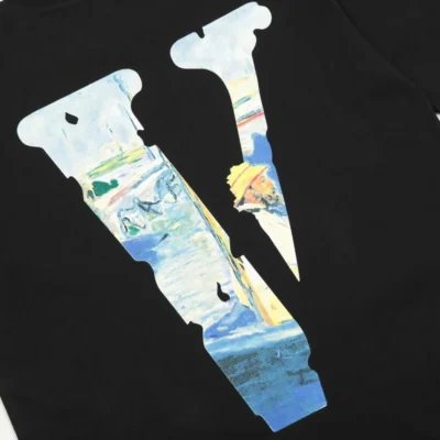 29990_3 Friends Monet Oil Painting Tee Black