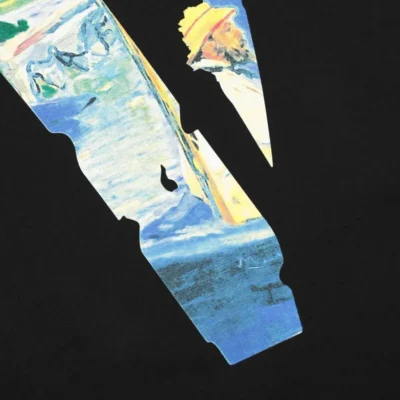 29990_6 Friends Monet Oil Painting Tee Black