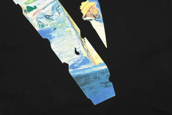 29990_6 Friends Monet Oil Painting Tee Black